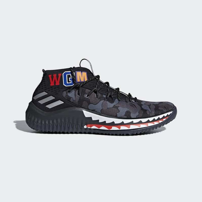 Bape x ultraboost0 adidas Dame 4 Black Camo Cheap Meadowsprimary